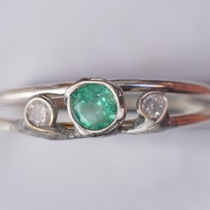 Emerald Diamond Ring image 2