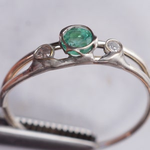 Emerald Diamond Ring image 6