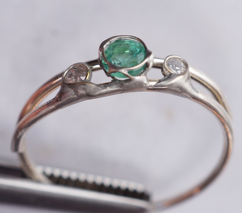 Emerald Diamond Ring image 6