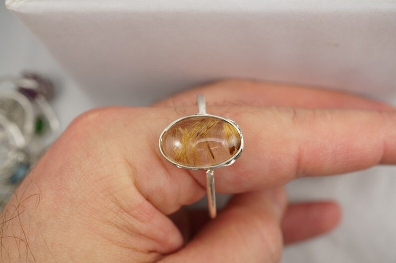 Rutilated Quartz Ring