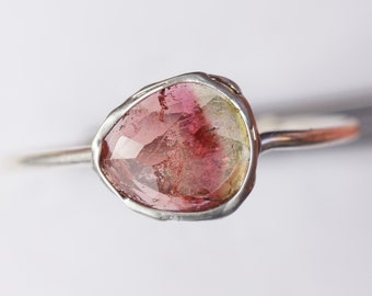 Watermelon Tourmaline Ring