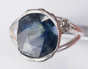 Sapphire Diamond Ring