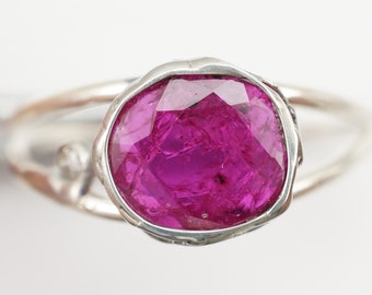 Rubin Diamant Ring