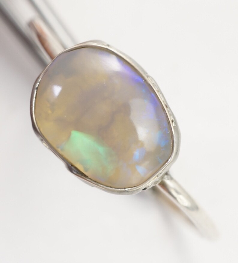 Schwarzer Opal Ring Bild 1