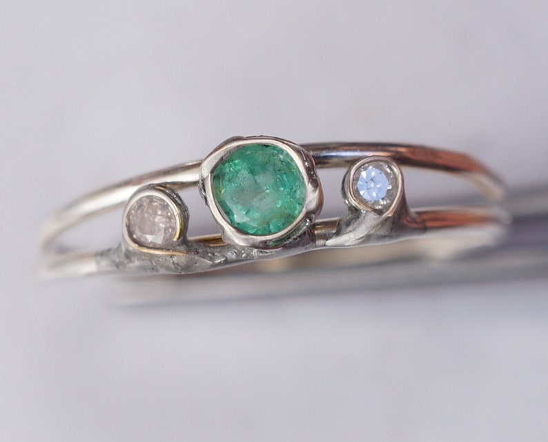 Emerald Diamond Ring image 1