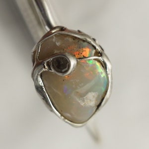 Black Opal Diamond Ring image 1