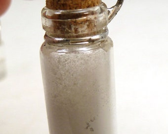 diamond dust in a glass bottle