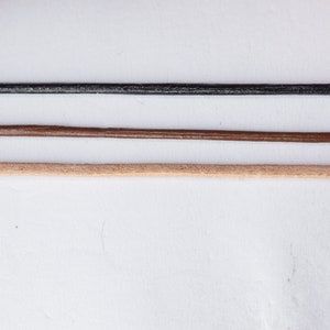 Leather strap 1 m, 1 mm, black, brown or natural!