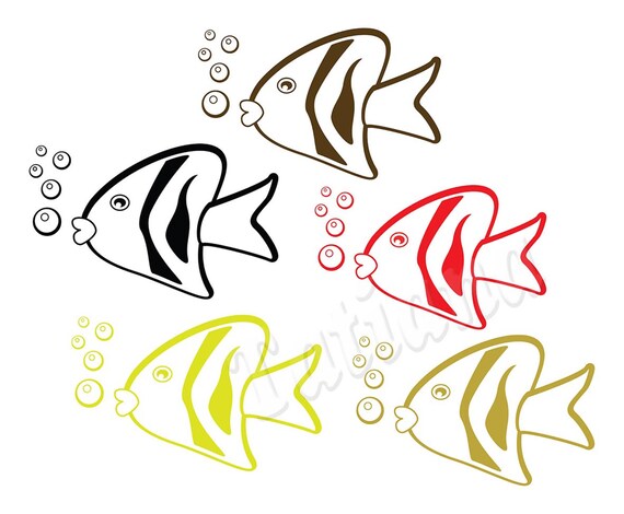 Download Fish Decor Logo Clipart Icon Svg Eps Png Illustration Etsy