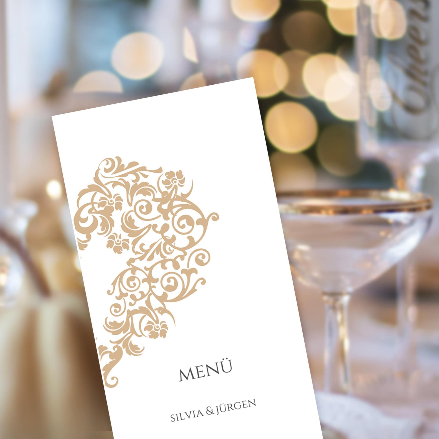 Menükarten Hochzeit selbst drucken und gestalten Vorlage | Etsy