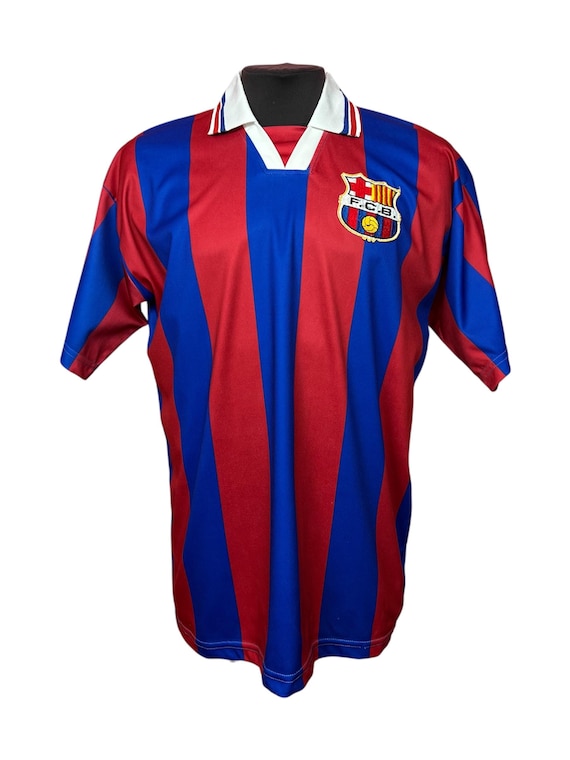 Camiseta de fútbol vintage personalizada Rivaldo del Barcelona