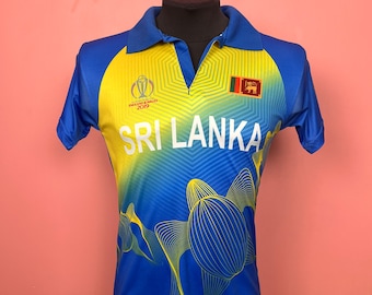 Sri lanka jersey vintage polo shirt 2019 England Wales