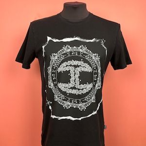 Just cavalli logo shirt tee black limited luxury jc streetwear roberto