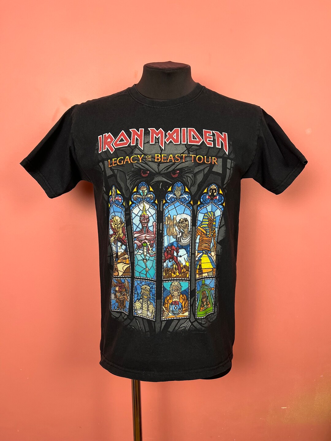 Iron Maiden 2010 Rock Tee Shirt Music Printed Tour Limited