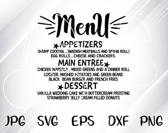 Free Free Wedding Menu Svg 280 SVG PNG EPS DXF File