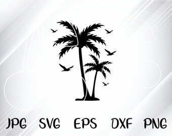 Download Free Palm Trees Etsy SVG Cut Files