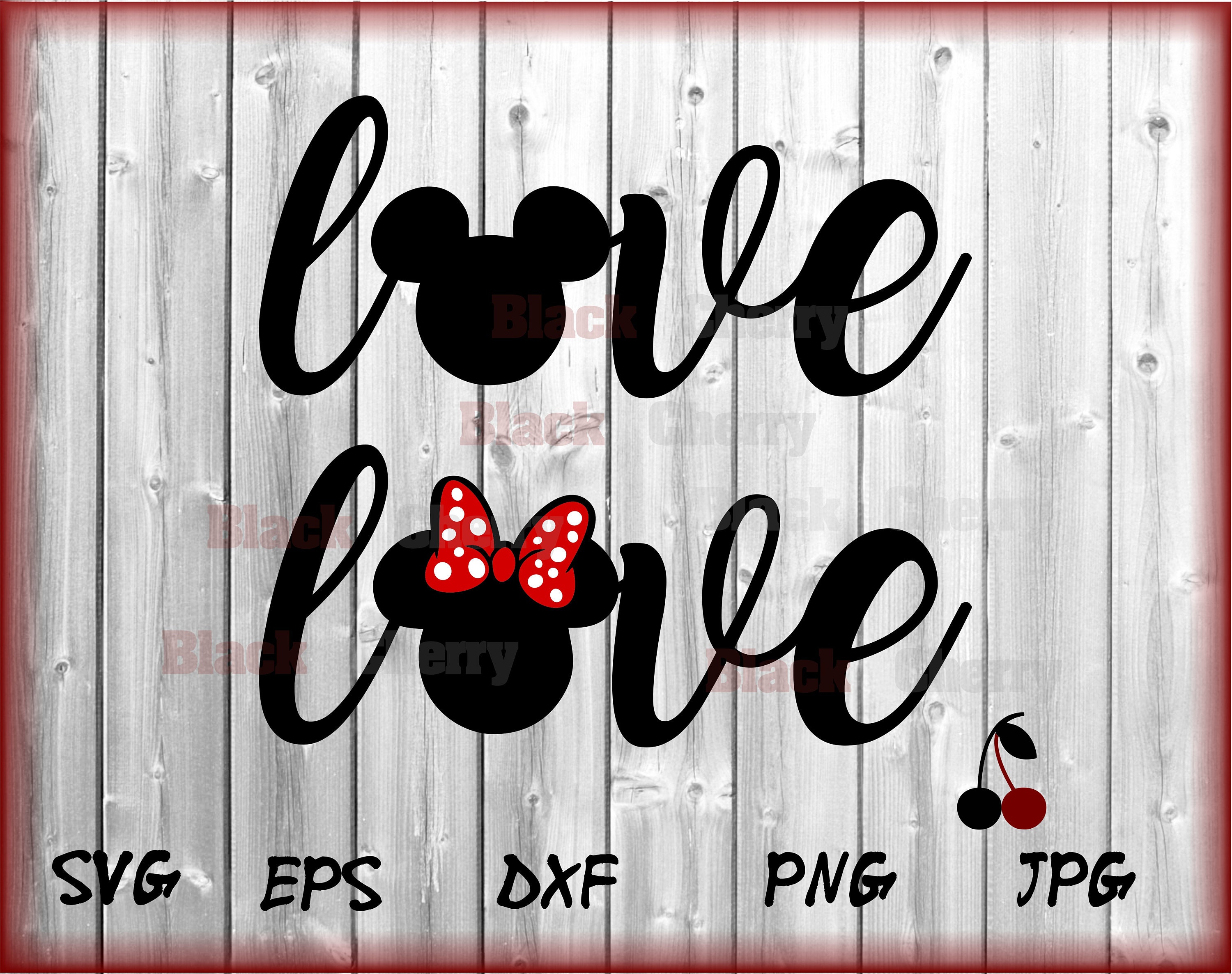 Download Love Wording Svg Disney Love Svg Mickey Minnie Designs cut ...