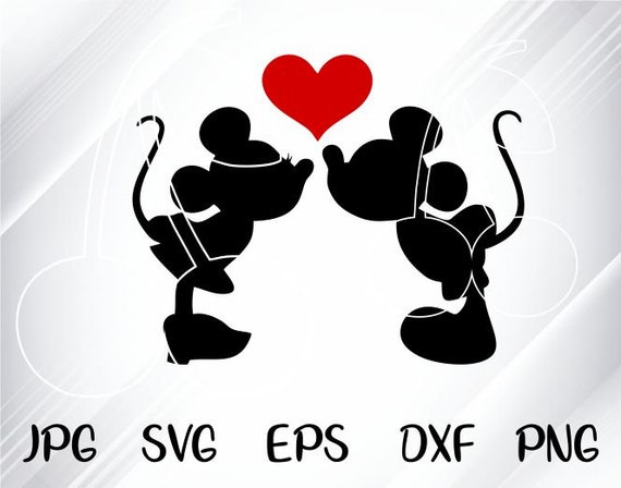 Love Wording Svg Disney Love Svg Mickey Minnie Designs Cut Etsy