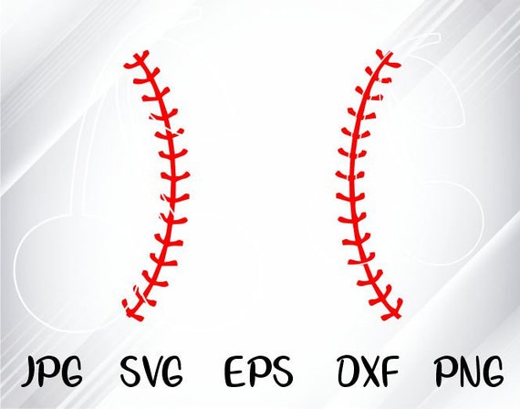 Baseball Stitches Svg Baseball Lace Svg Baseball Svg File Etsy
