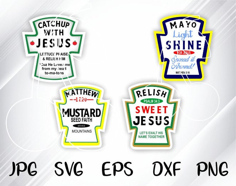 Condiment SVG Bundle Etsy