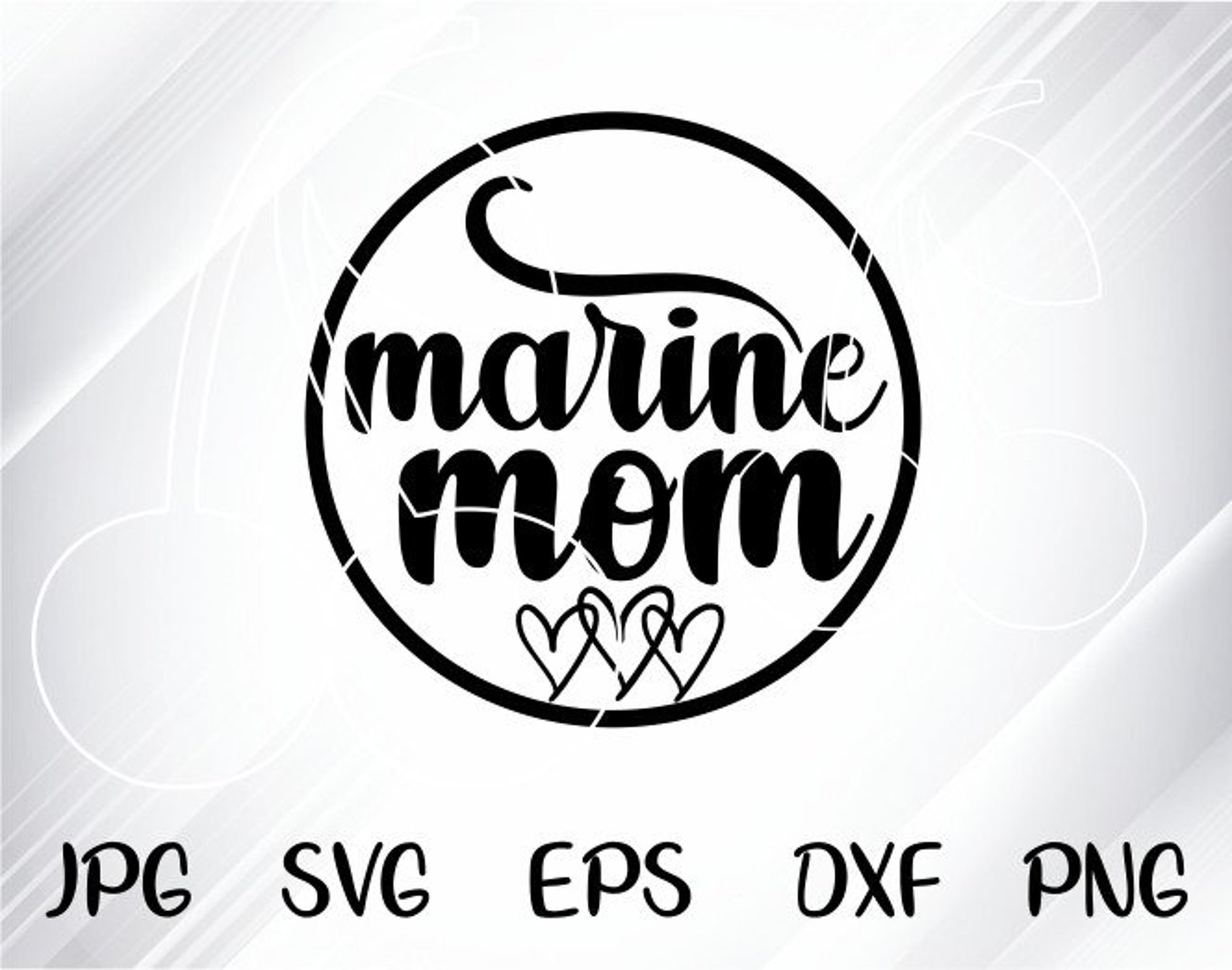 Download Marine mom svg for cricut and silhouette cameo free | Etsy