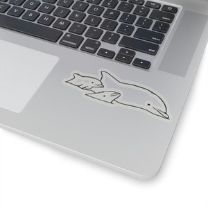 Große Tümmler Tursiops truncatus Aufkleber