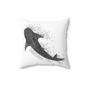 Whale Shark Square Pillow