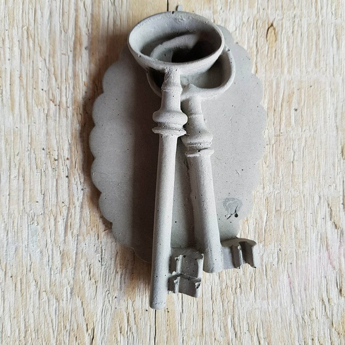 Silicone casting mold 2 keys to hang Etsy