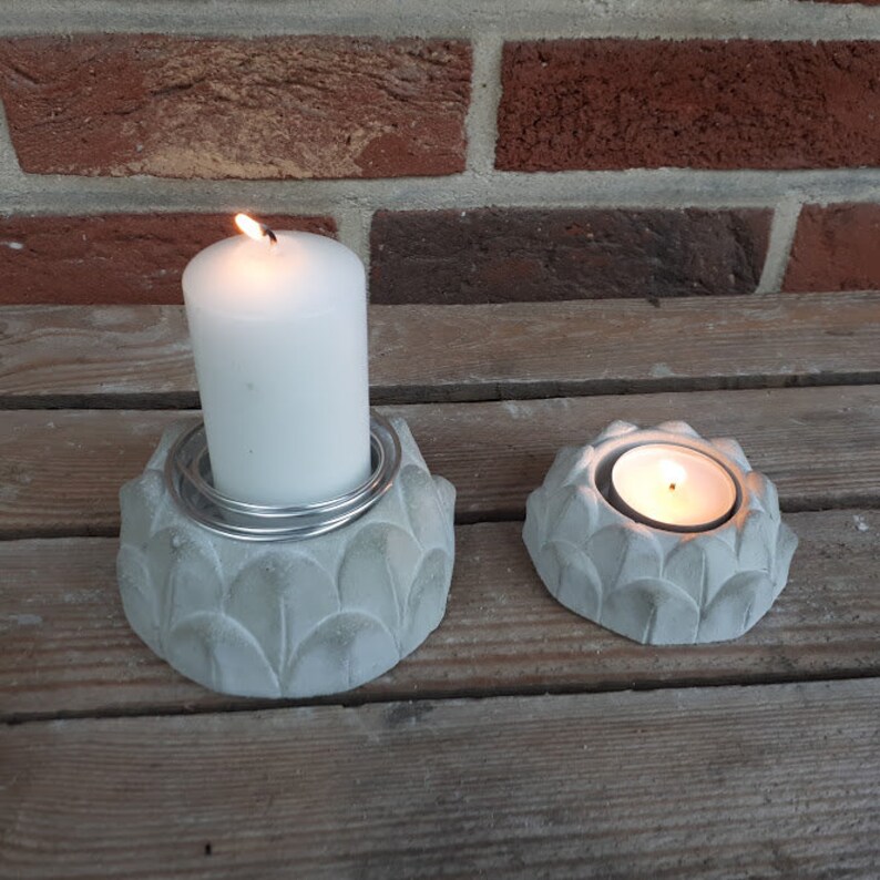 Silicone casting mold tea light holder candle holder Etsy