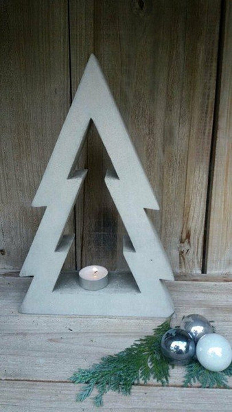 Concrete Giessform-fir tree open-30 cm