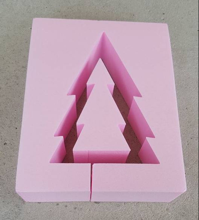 Concrete Giessform-fir tree open-30 cm