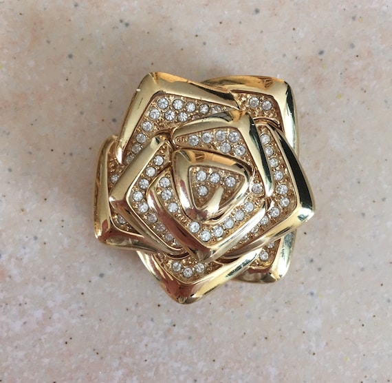 Christian Dior rose Brooch