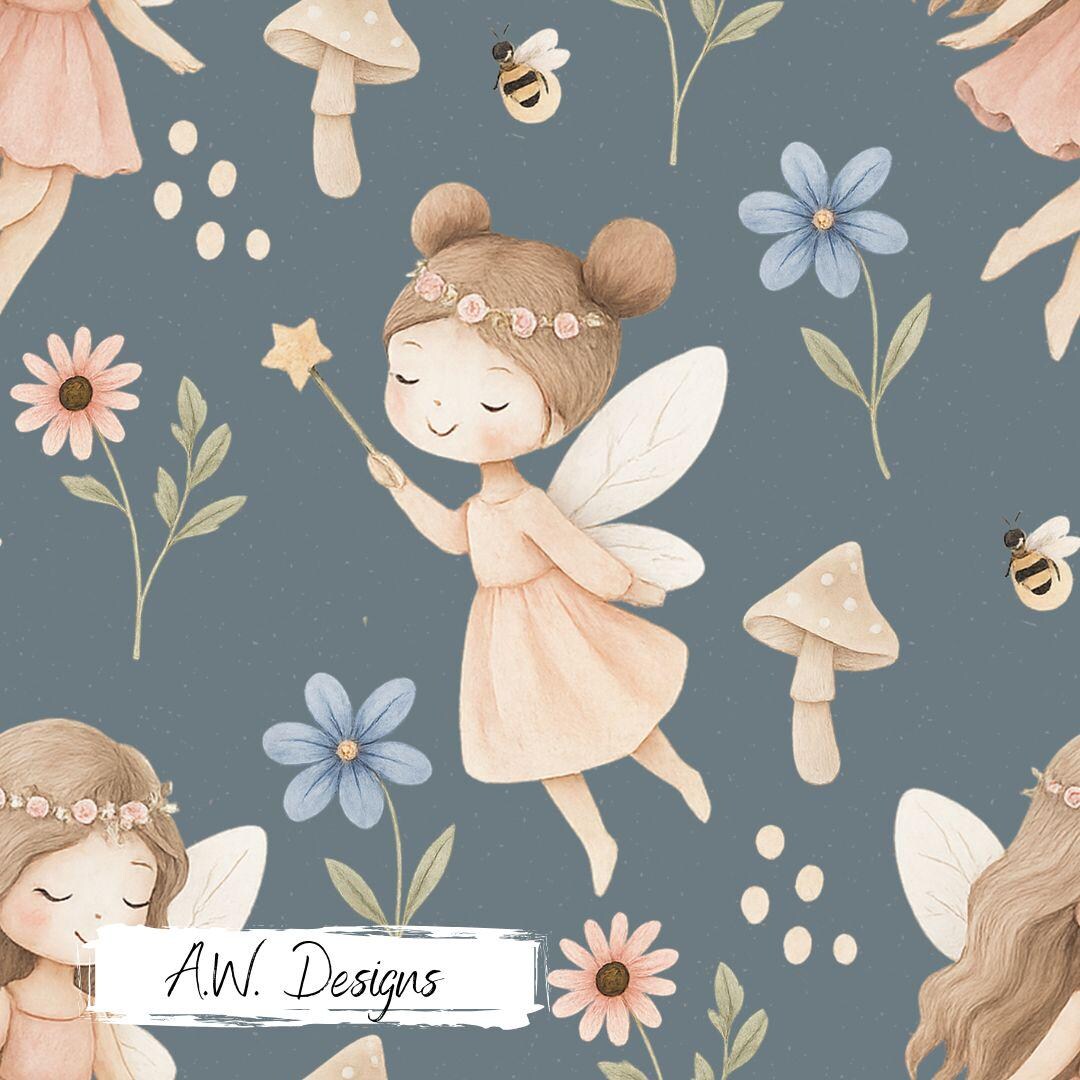 Digital Fabric Design Fairy Watercolor | Seamless Pattern | 20 X 20 Cm ...