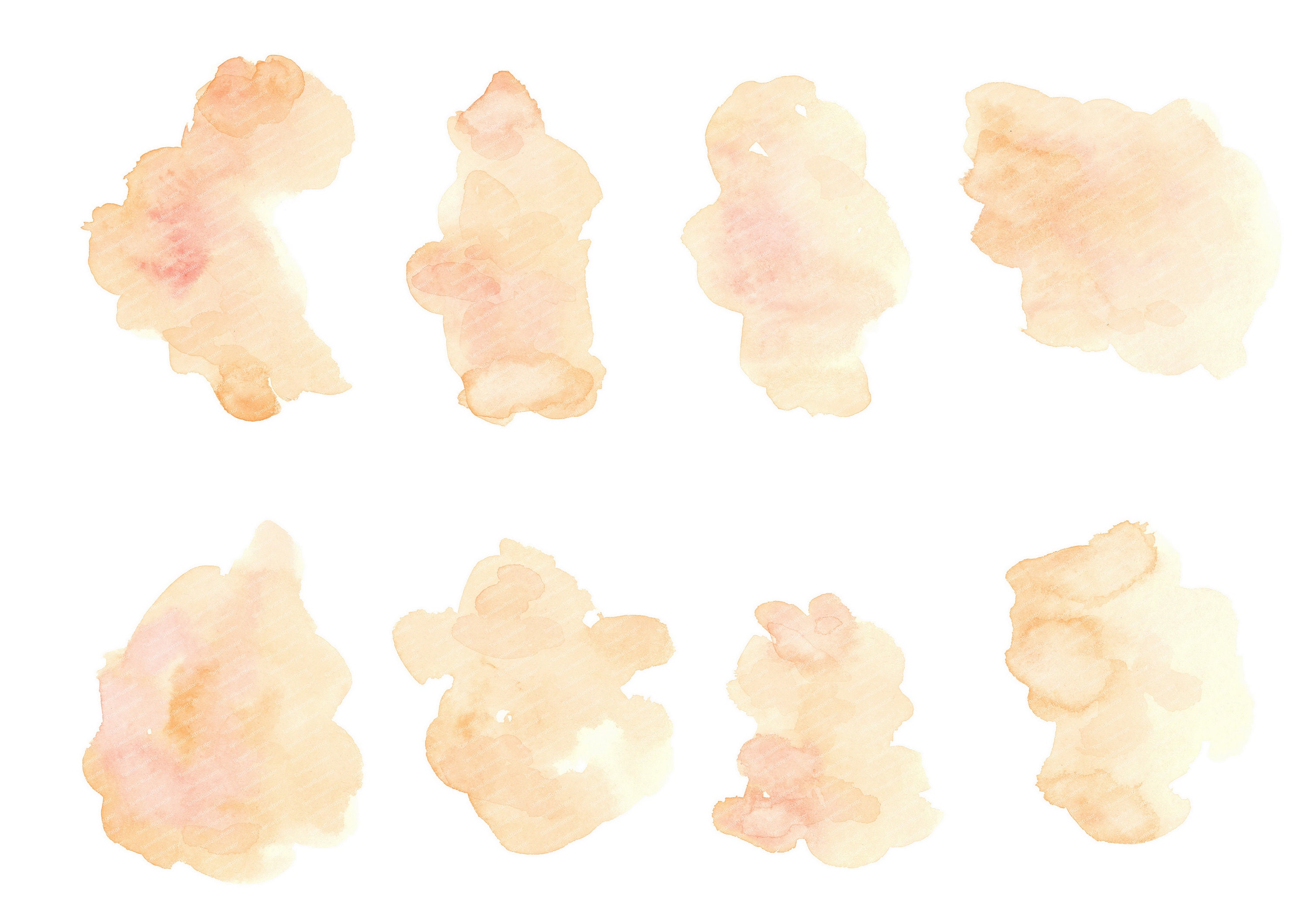 Watercolor Clip Art Blob Set 16 Printable Blobs Hand Painted Etsy UK