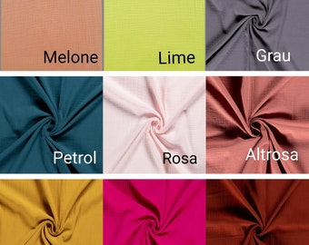 Muslin fabric / 100% cotton / muslin cloth / double gauze / muslin fabric - different colors