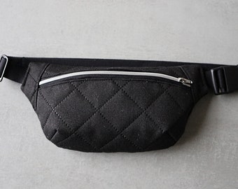 Fanny pack, hip bag, belt bag Stepper black