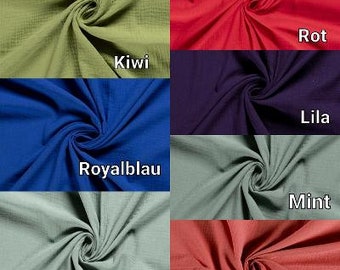 Muslin fabric / 100% cotton / muslin cloth / double gauze / muslin fabric - different colors