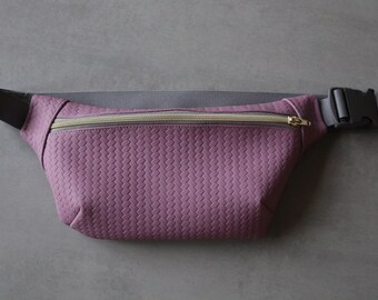 Sac ventral, sac à hanches, sac ceinture violet