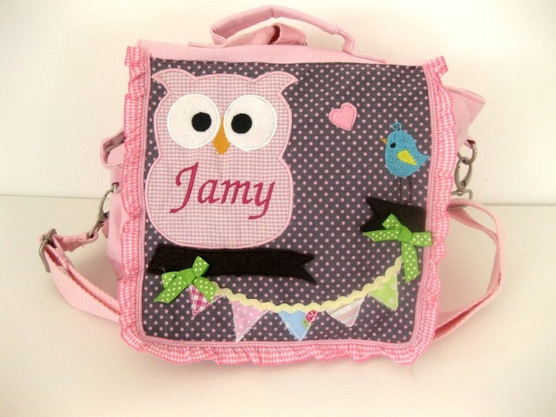 Kindergartenrucksack personalisierbar mit Namen und Motiv Bild 1