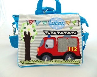 Kindergarten backpack can be personalized with name and motif
