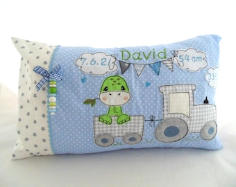 Children's pillow customizable with name and motif