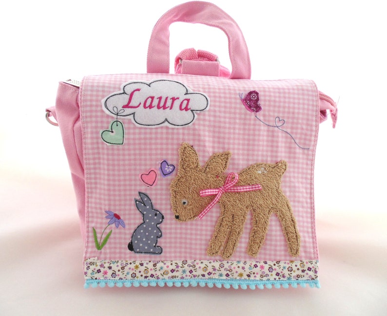 Kindergartenrucksack personalisierbar mit Namen und Motiv Bild 2