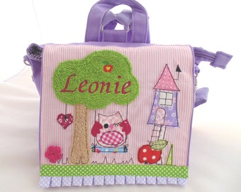 Kindergartenrucksack personalisierbar mit Namen und Motiv