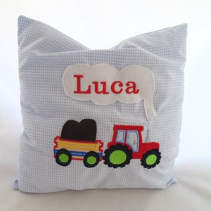 Pillow personalized with name and motif
