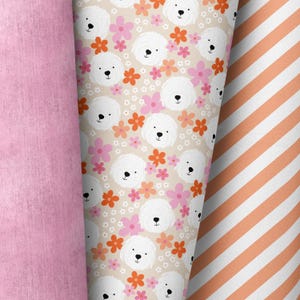 own production / many types of fabric / dog / flowers