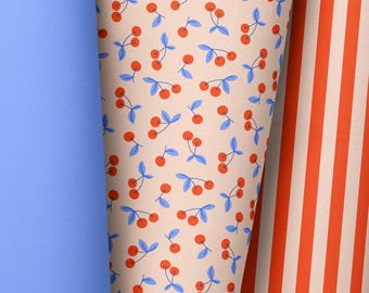 In-house production / many types of fabric / cherry