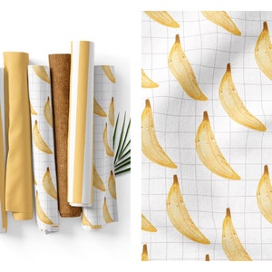 Own production organic jersey / French Terry children&#39;s banana