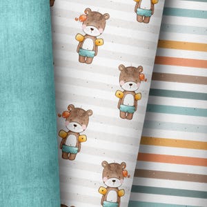 Eigenproduktion / viele Stoffarten / Bär mit Schwimmflügeln