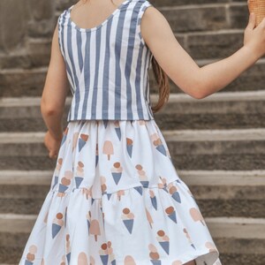 Own production organic Jersey / French Terry children's ice cream image 8
