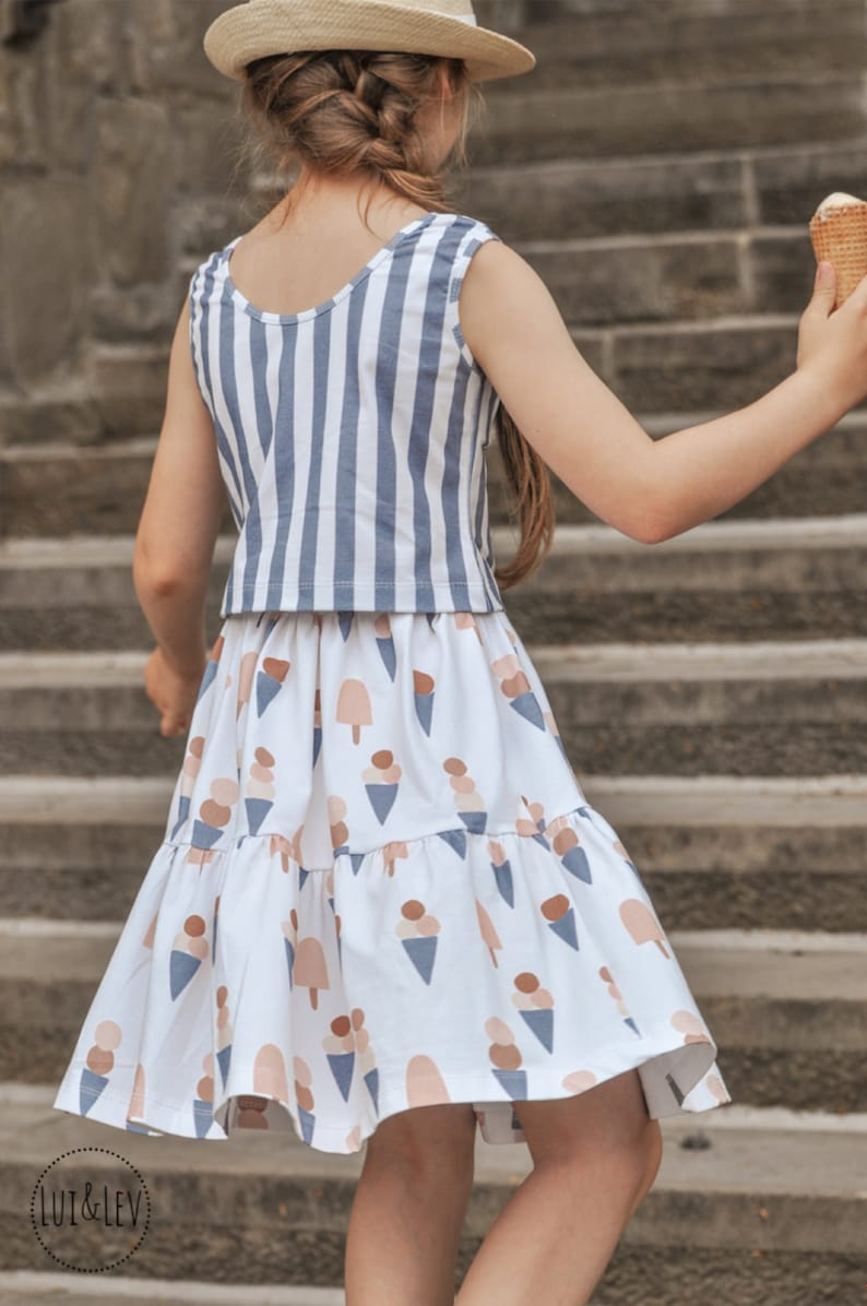 Own production organic Jersey / French Terry children's ice cream image 8